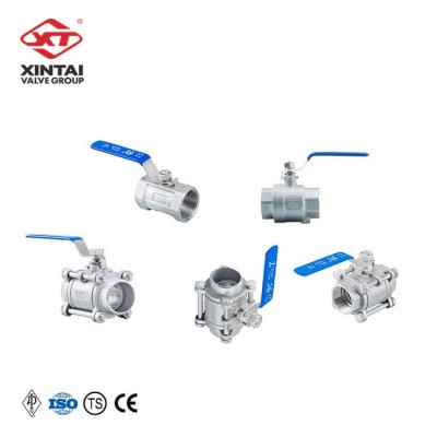 Manufacturer Custom Manual 2 Inch Three Pieces Low Pressure Stainless Steel Ball Valve Price