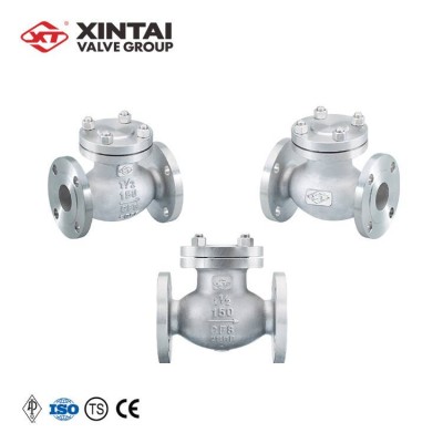 Xintai 1 1/2" Api Flanged Cf8 Stainless Steel One Way Water Oil Air Spring Check Valve Price